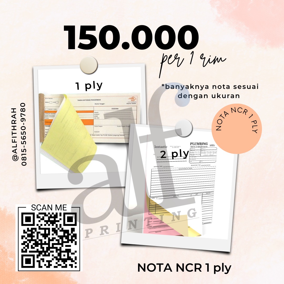NOTA NCR MULAI 150.000 